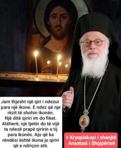 Fjeti më Zotin Kryepiskopi i Tiranës, Durrësit dhe Gjithë Shqipërisë, ANASTASI.